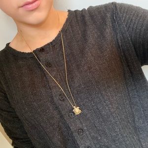 Vintage Avon gold tone turtle necklace